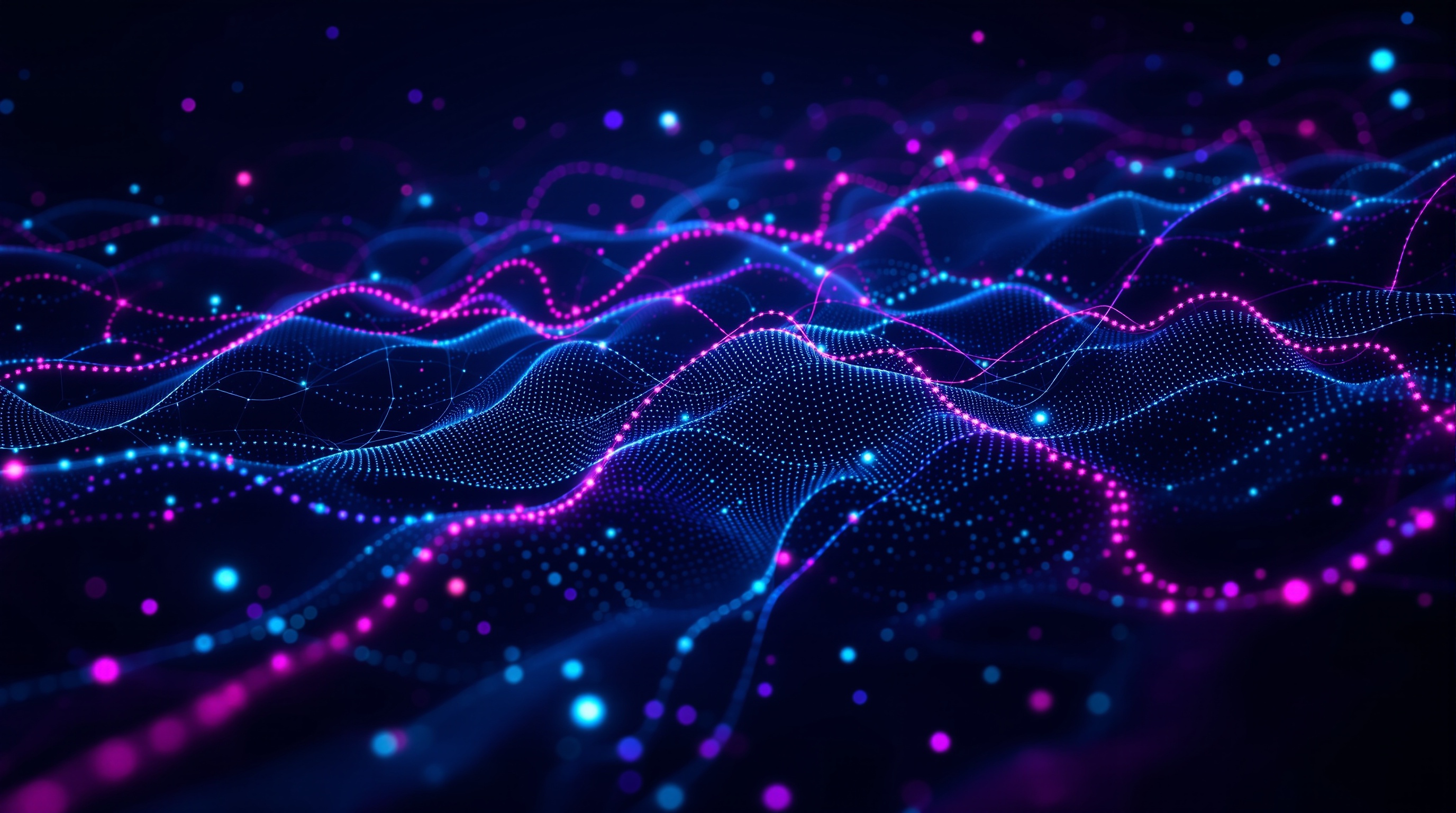 Bluetick AI AI infrastructure represented by an interconnected neural network